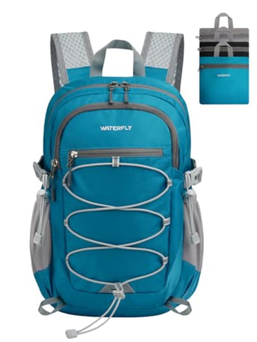 WATERFLY Lightweight Packable Backpack Mini Foldable Travel Daypack